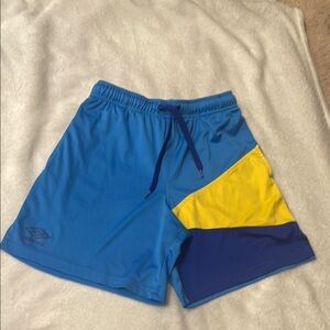 Boys Blue and Yellow Gym Shorts